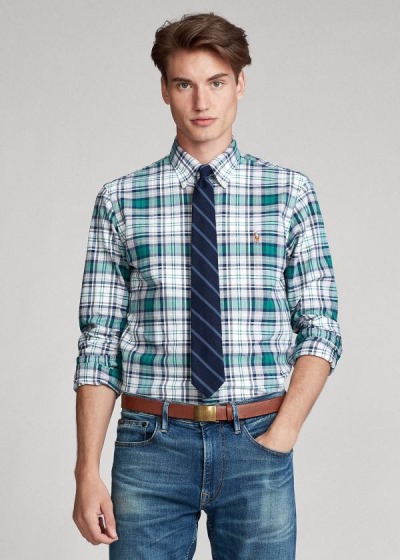 Camisa Polo Ralph Lauren Classic Fit Plaid Homem 38145-ZXDG